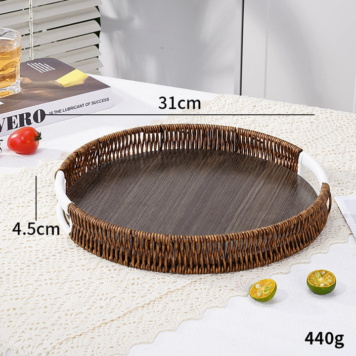 Stylish Handwoven Serving Tray Bowlift