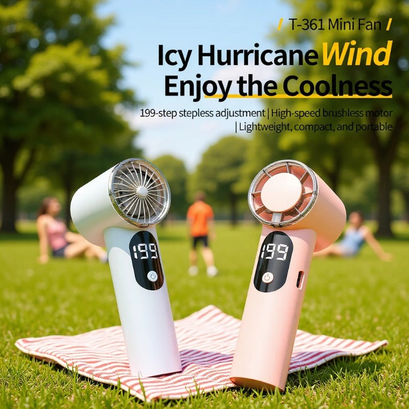Unisex High-Performance Rechargeable Handheld Fan Bowlift