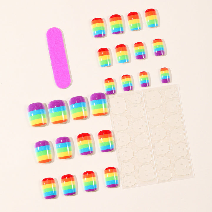 Stratified Rainbow Nail Art Set Bowlift