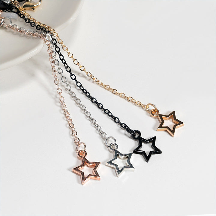 Stylish Star-Embellished Eyewear Chain Bowlift