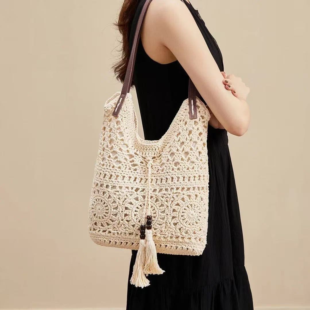 Handmade Macrame Beach Bag Bowlift