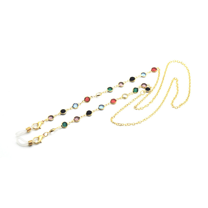 Decorative Gemstone Eyewear Chain Bowlift