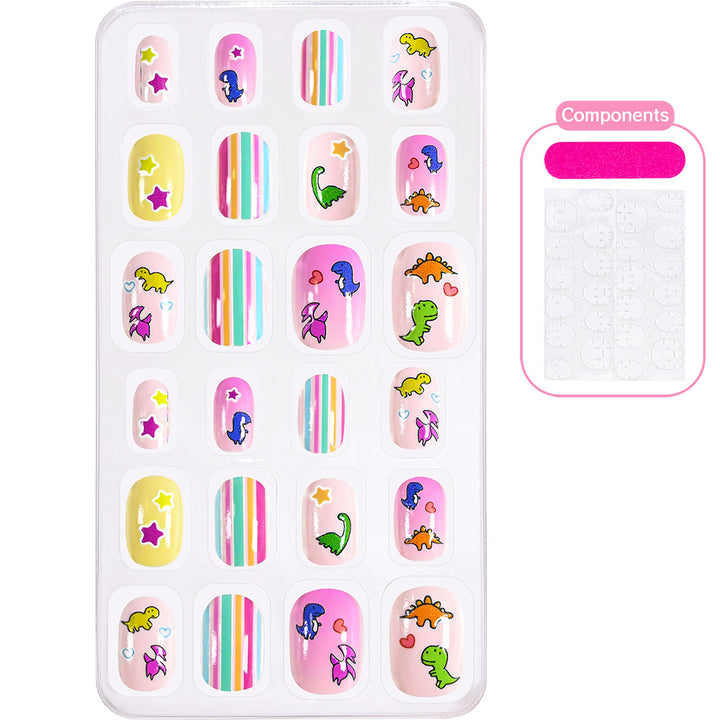 Creative Cartoon-Themed Press-On Nail Collection Bowlift