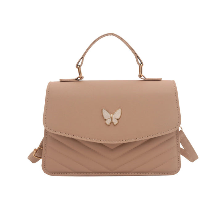 WoElegant Quilted Leather Satchel Bag Bowlift