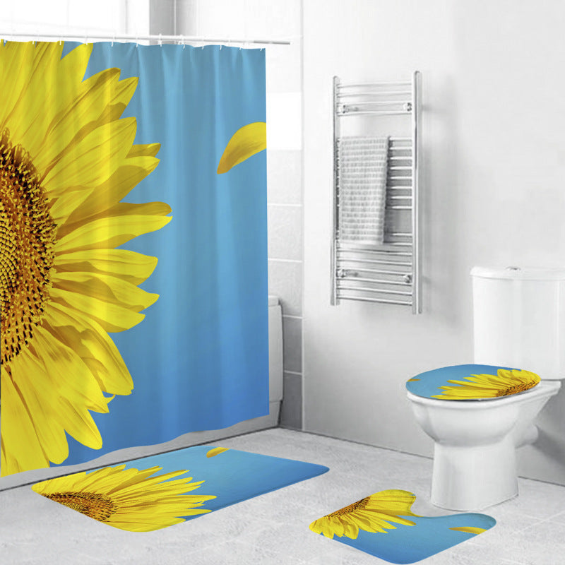 Leafy Botanical Themed Bathroom Ensemble Bowlift