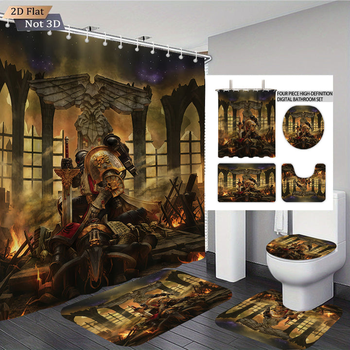 Digital Fantasy-Themed Bathroom Decor Set Bowlift