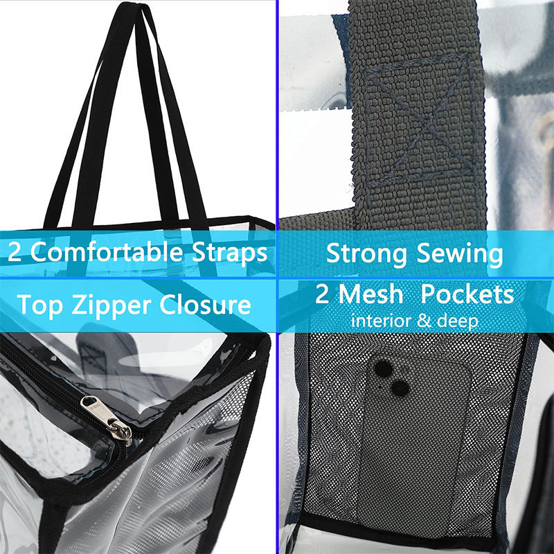 Transparent beach bag with multiple compartments Bowlift