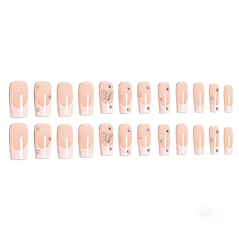 Acrylic nail set with glamorous 3D applications Bowlift