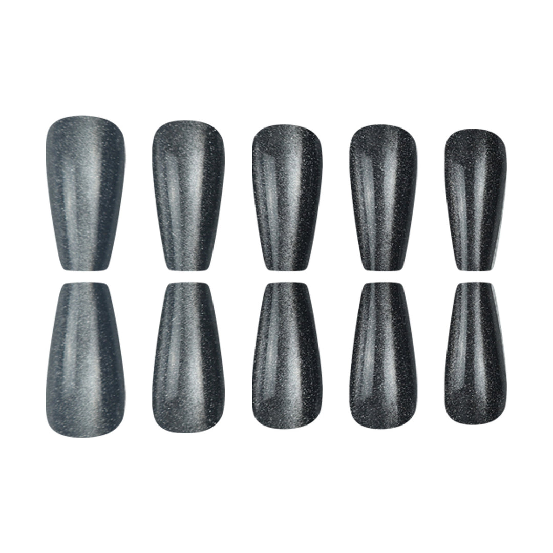 Glamorous Long Coffin Press-On Nails Bowlift