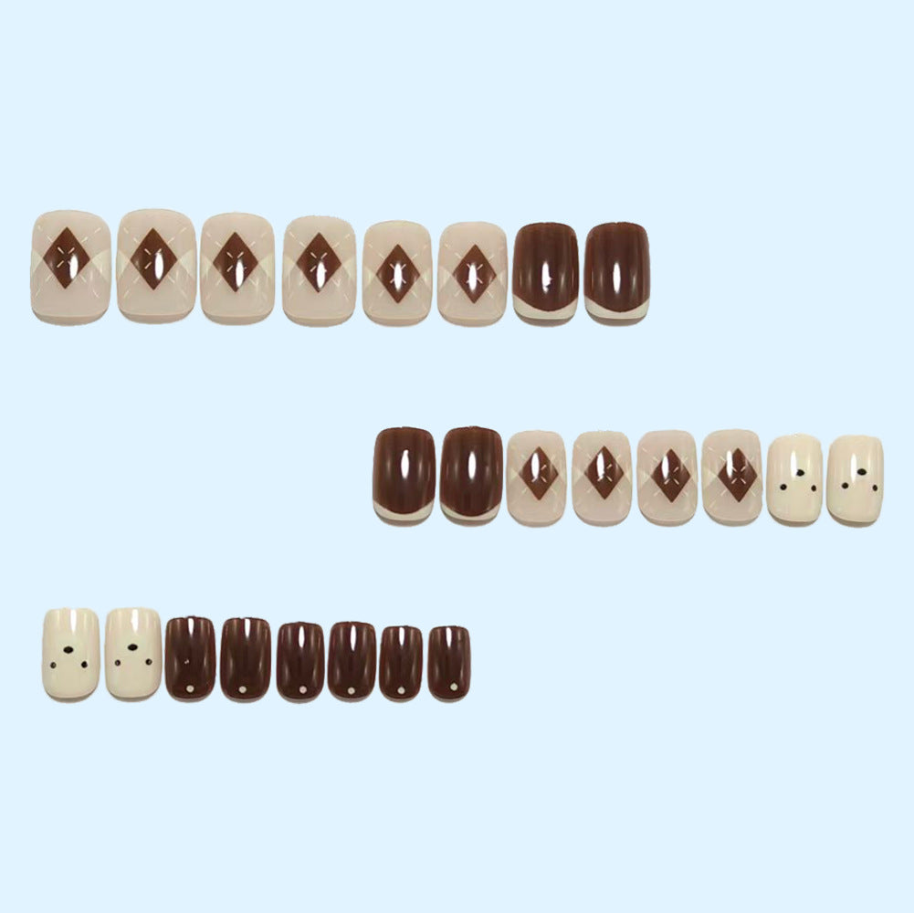 Artificial nail set with cute animal designs Bowlift