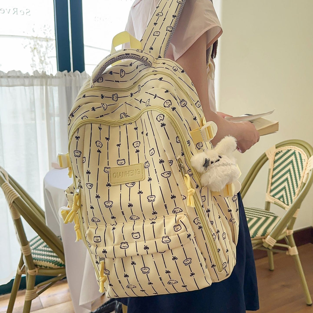 Stylish Graphic Print School Backpack