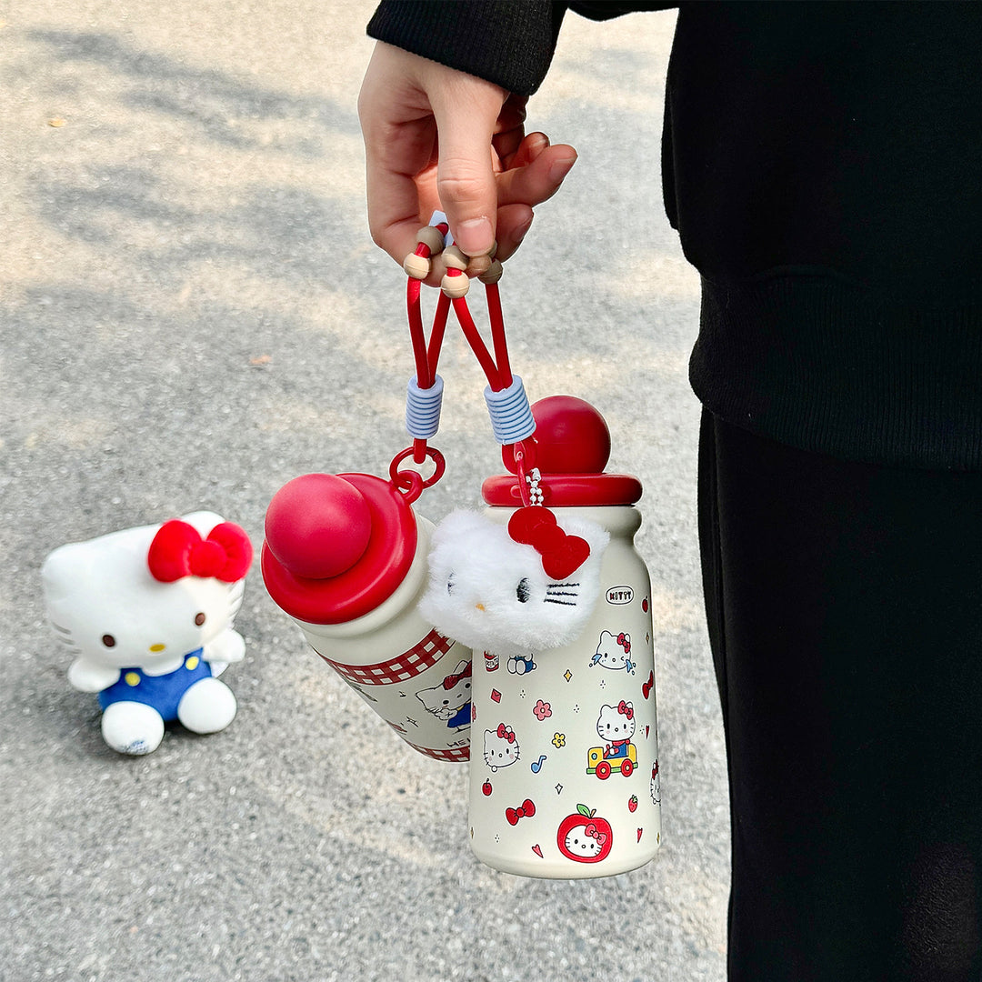 Women Creative Water Bottle with Cute Pendant Bowlift