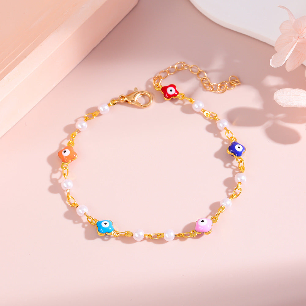 Colorful Charm Ankle Bracelet Bowlift