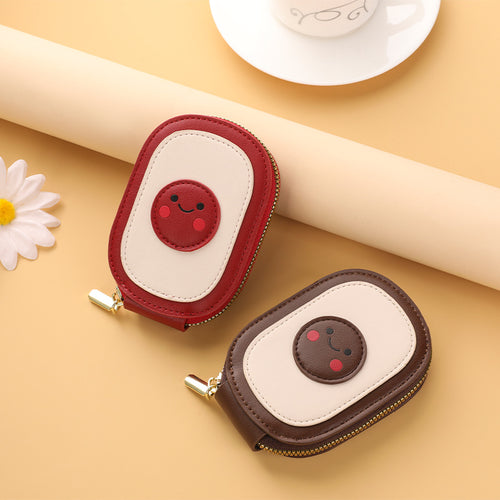Cute Character Zippered Coin Pouch Bowlift