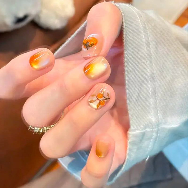 Artificial nail set with shiny 3D accents Bowlift