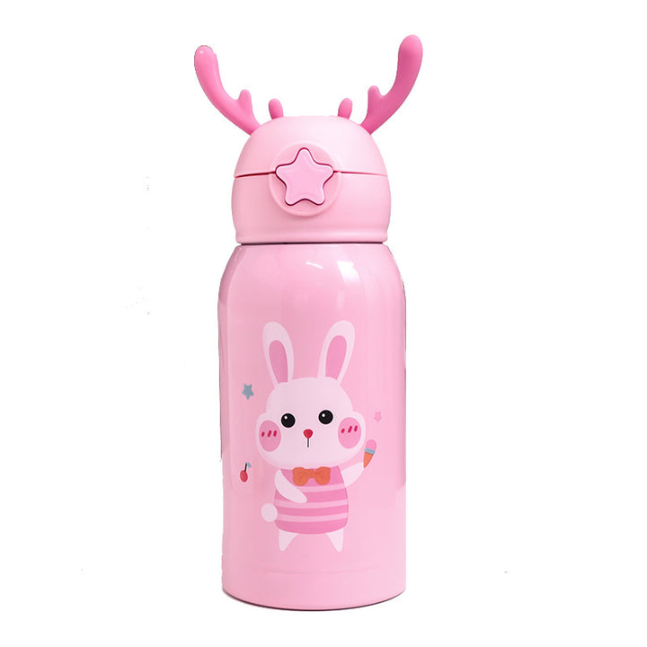Women's Insulated Water Bottle with Funny Rabbit Design Bowlift