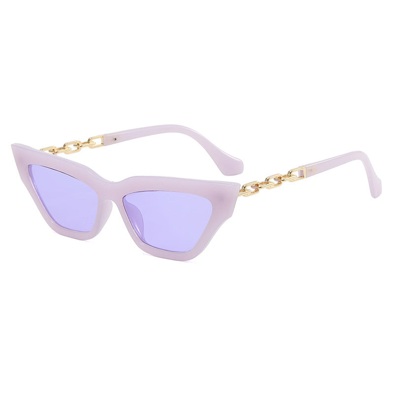 Women Trendy Sunglasses with Exclusive Chain Details Bowlift