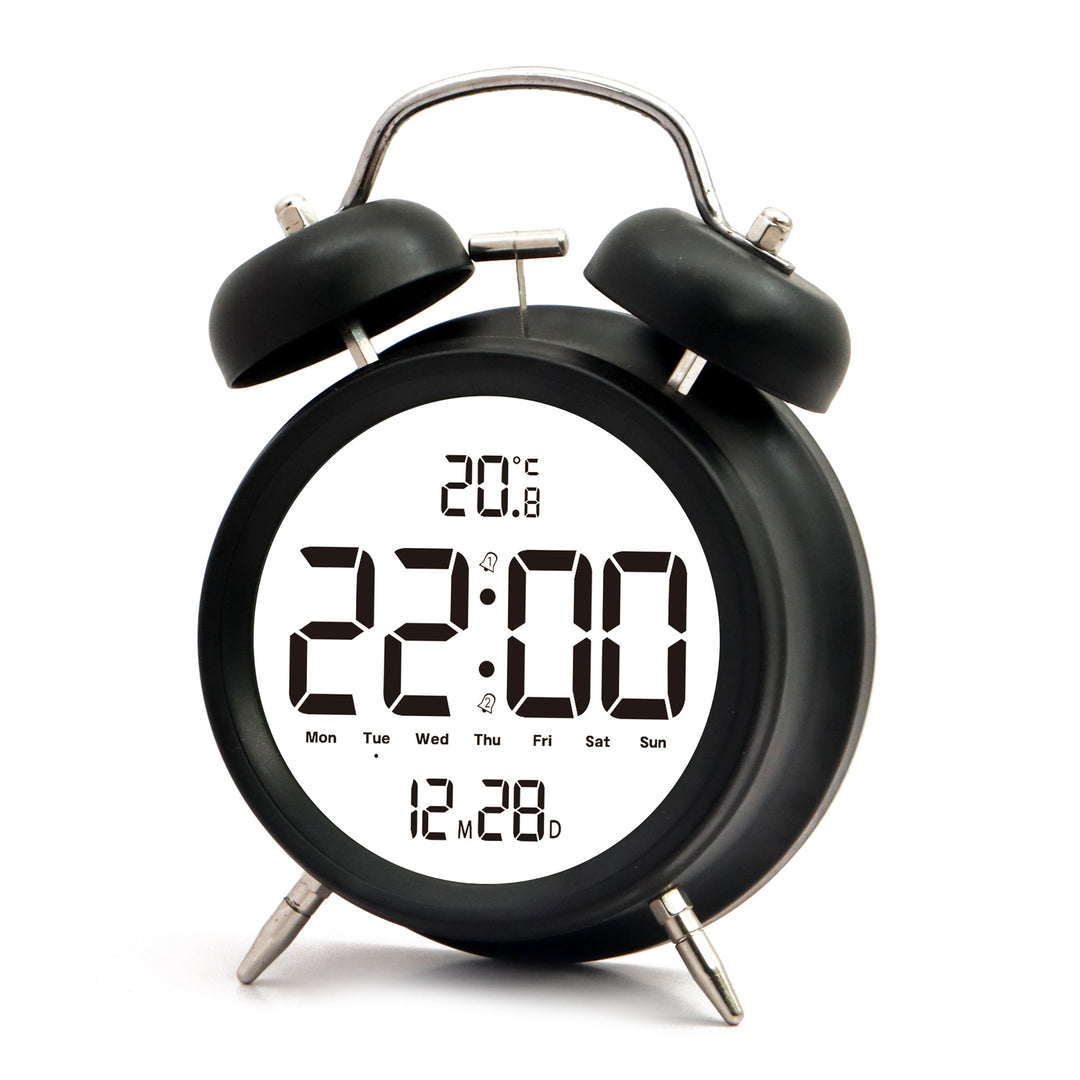 Digital alarm clock with large LED digits and temperature sensor Bowlift
