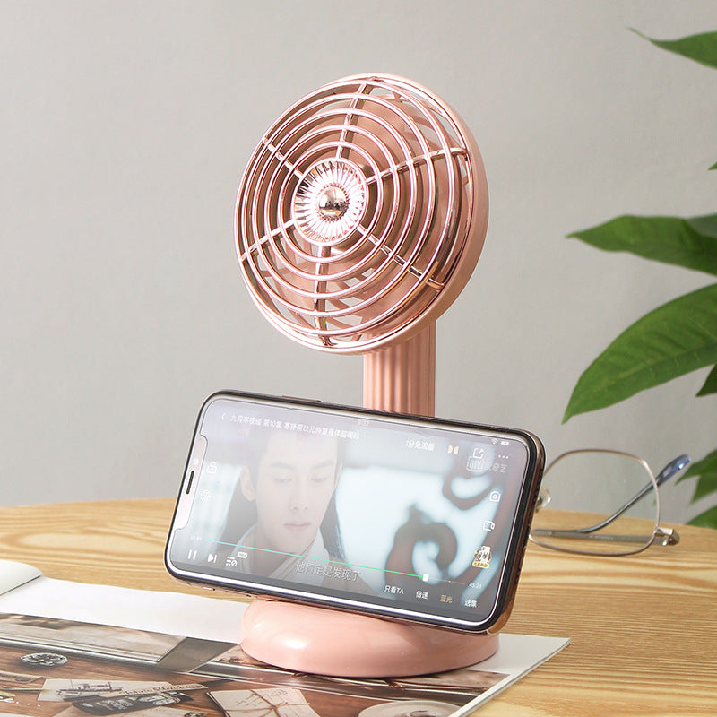 Ladies Portable Table Fan in Retro Style Bowlift