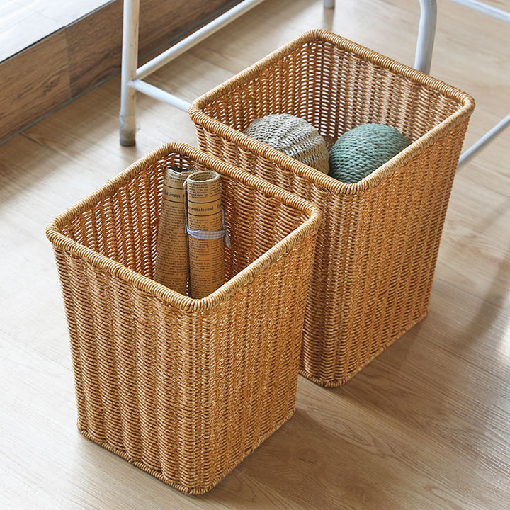 Unisex Rectangular Woven Waste Bin Bowlift