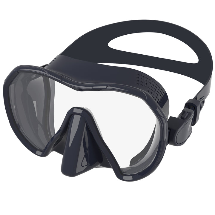 Diving mask with secure fit and innovative anti-fog system Bowlift