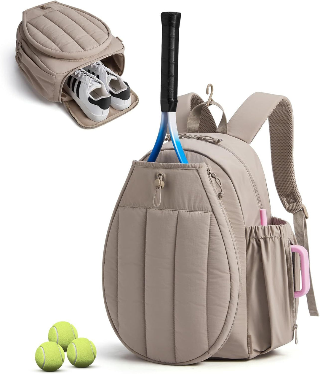 Tennis Racket and Shoe Backpack Bowlift