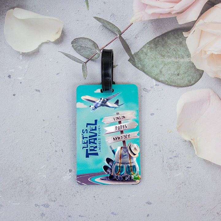 Whimsical Heart Balloon Luggage Tag Bowlift