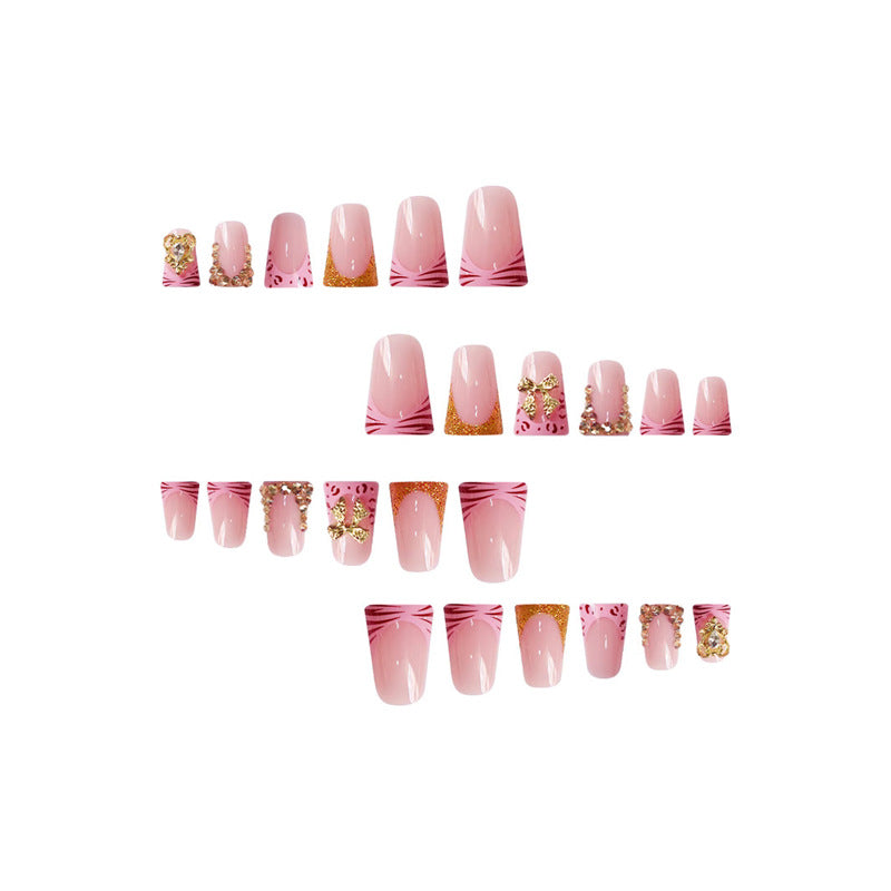 Floral Design Press-On Nails Bowlift