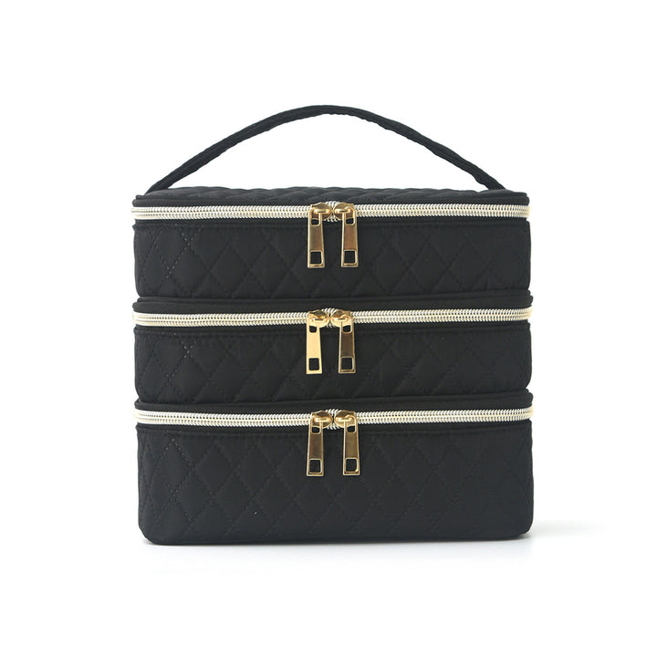 Cosmetic organizer bag with multiple compartments Bowlift