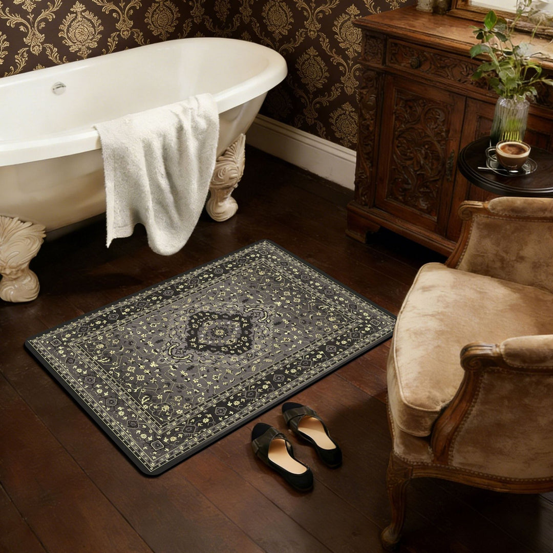 Luxurious Vintage-Inspired Bath Mat Bowlift