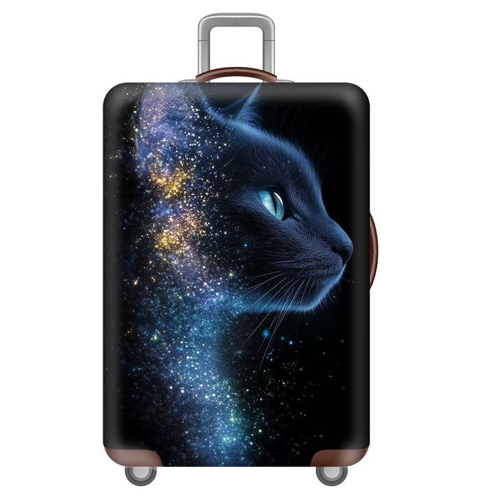 Unisex nano elastic suitcase cover with starry sky city motif, stretch protective cover for trolley luggage Bowlift