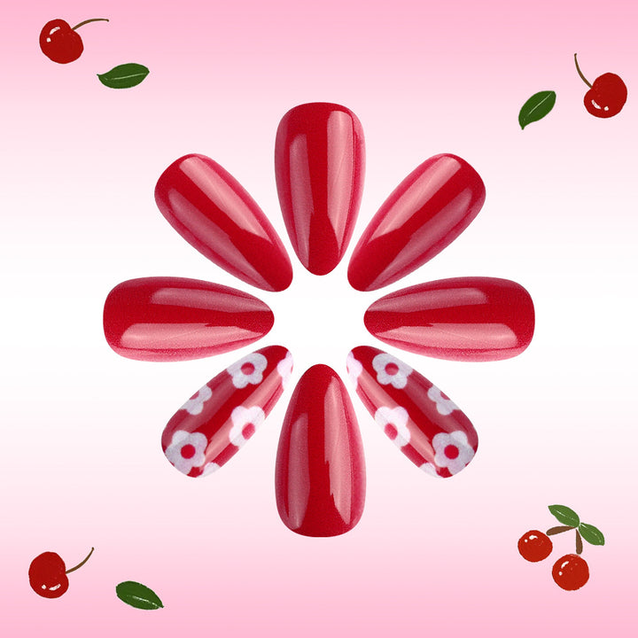Artistic Cherry Blossom Nail Art Design Bowlift