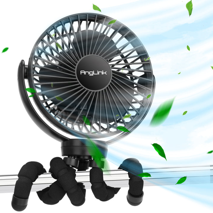 Unisex flexible mini fan with foldable holder Bowlift