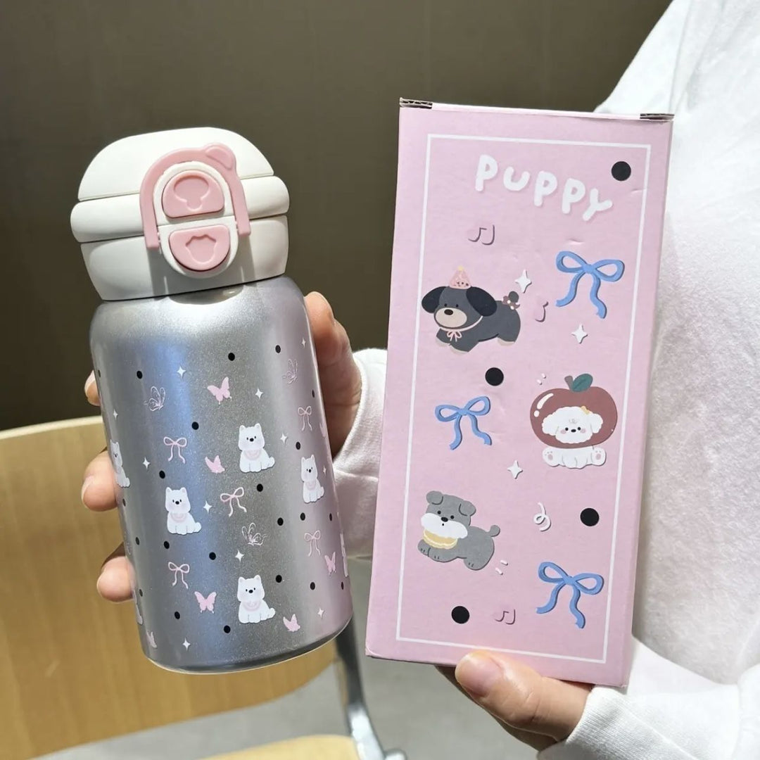 Ladies insulated drinking bottle with sweet Bowlift design