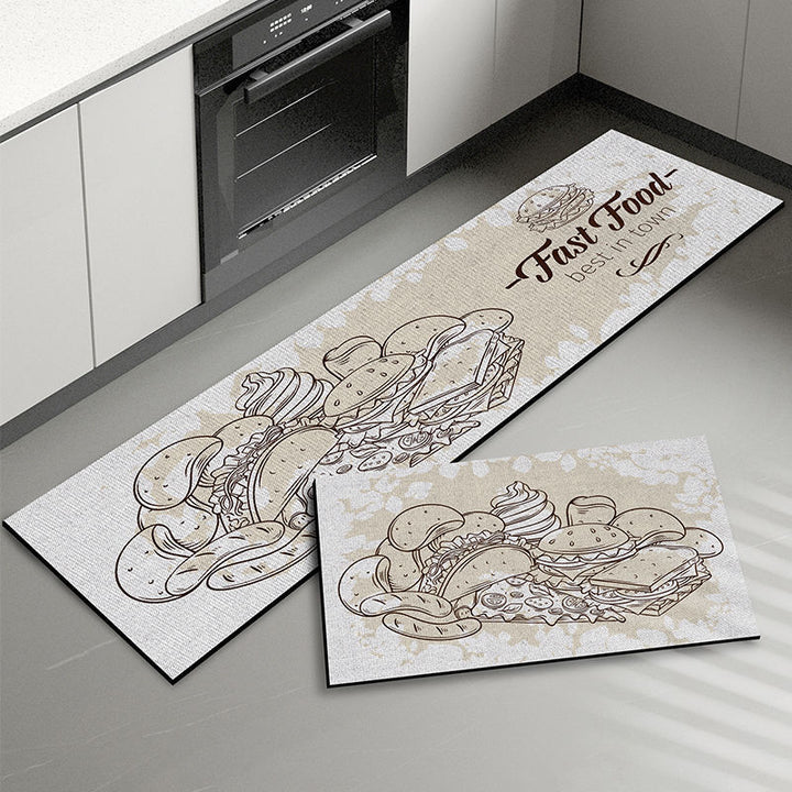Food-Themed Kitchen Mat