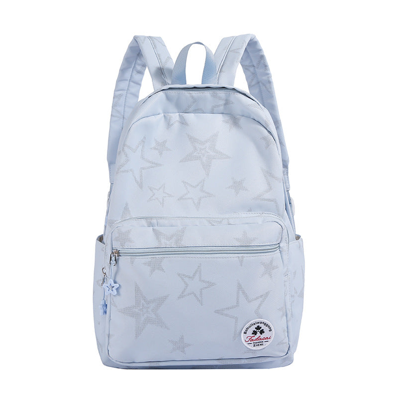Star-Patterned Casual Backpack