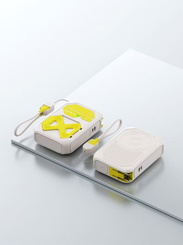 Portable power bank with integrated fast charging function and LCD display Bowlift