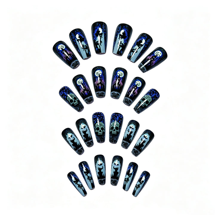 Creative Halloween Style Artificial Nails Bowlift