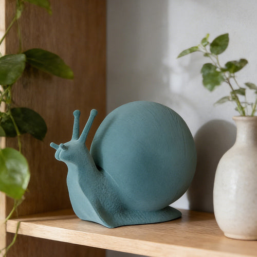 Whimsical Snail Decorative Sculpture