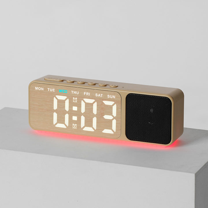 Digital LED alarm clock with multicolor lighting Bowlift
