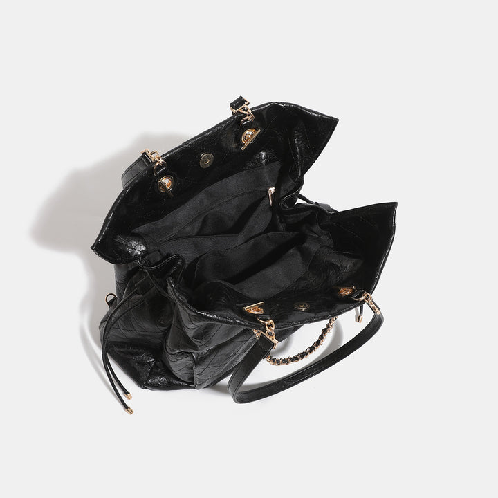 Elegant Quilted Shoulder Tote Bag