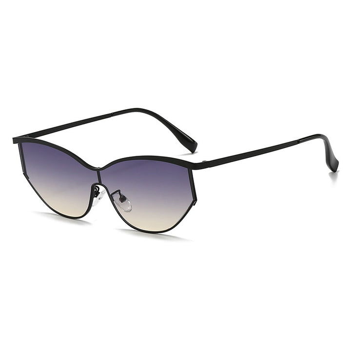 Oversized Geometric Cat-Eye Sunglasses