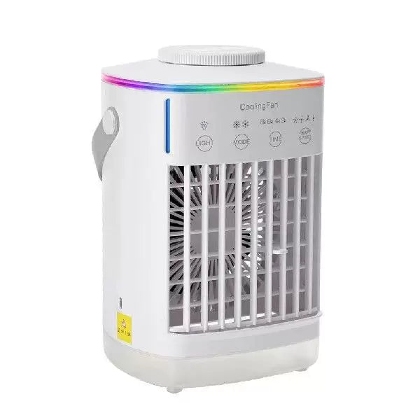 Unisex one size compact rechargeable microclimate cooler with ambient RGB lighting and carrying handle Bowlift