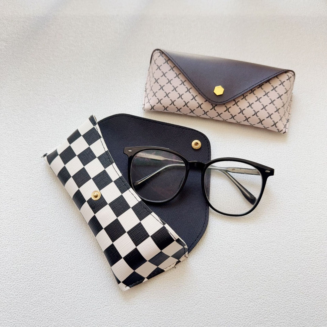 Checkered Pattern Eyewear Case Bowlift