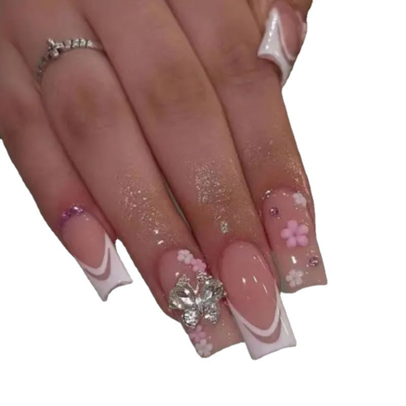 Decorative Floral Nail Extensions Bowlift