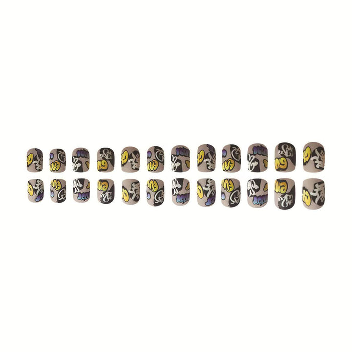 Creative Nail Art Set with Graffiti Designs Bowlift