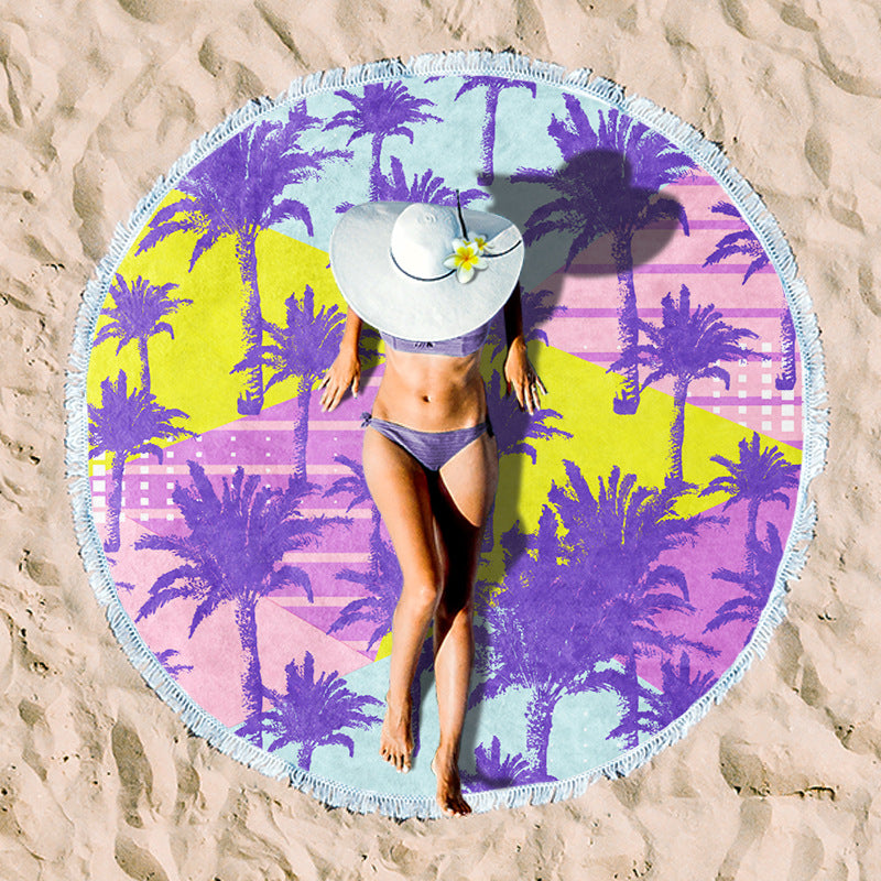 Rundstrand towel with unique sunset design Bowlift