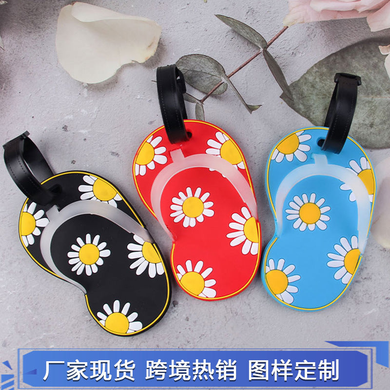 Fun Floral Flip-Flop Luggage Tag Bowlift
