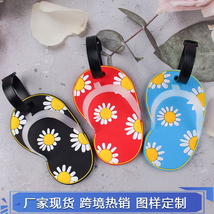 Fun Floral Flip-Flop Luggage Tag Bowlift