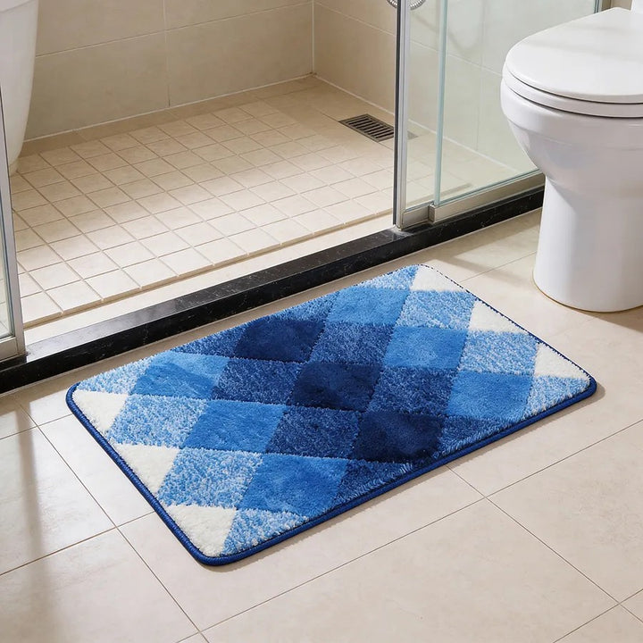 Soft Absorbent Wave Pattern Bath Mat Bowlift